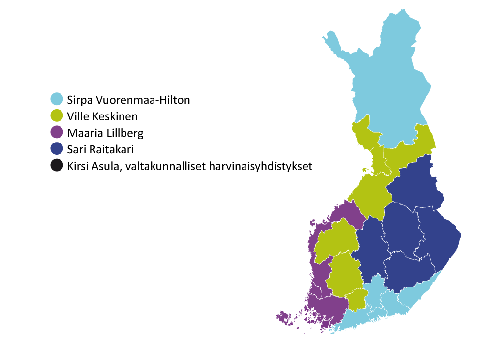 Neuroliiton järjestösuunnittelijoita ovat Sirpa Vuorenmaa-Hilton, Ville Keskinen, maaria Lillberg, Sari Raitakari sekä Kirsi Asula.